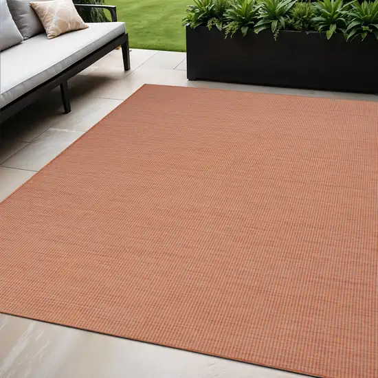 Rust Power Loom Area Rug Photo 1