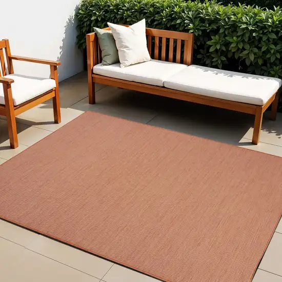 Terracotta Indoor Outdoor Area Rug Photo 1