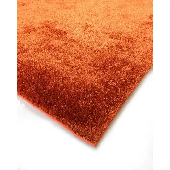 Rust Shag Hand Tufted Area Rug Photo 4