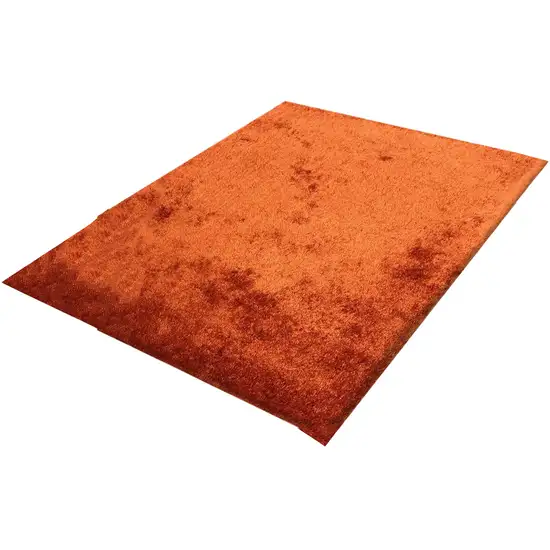 Rust Shag Hand Tufted Area Rug Photo 2