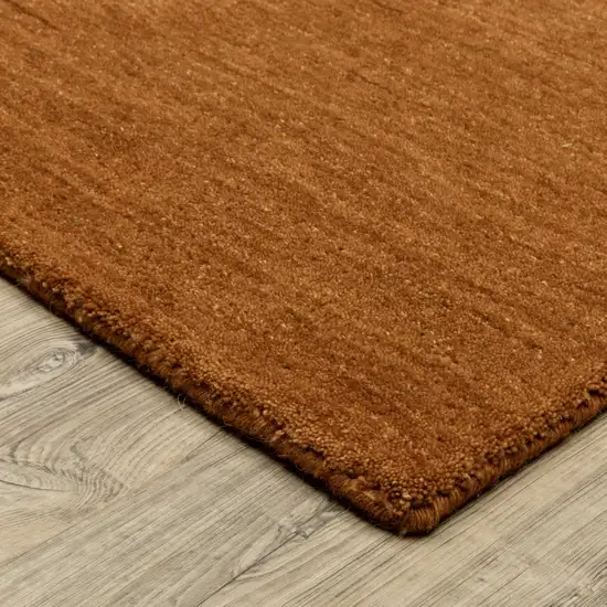 Rust Wool Hand Tufted Area Rug Photo 9