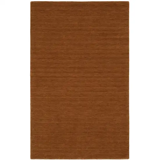 Rust Wool Hand Tufted Area Rug Photo 2