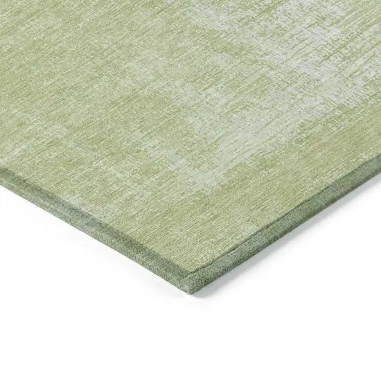 Sage Artichoke Green And Mint Green Abstract Washable Indoor Outdoor Area Rug Photo 5