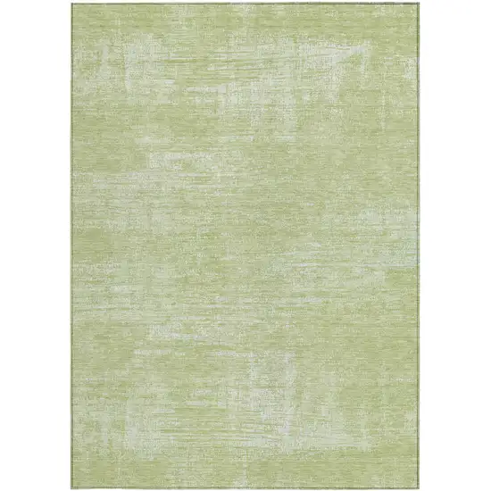 Sage Artichoke Green And Mint Green Abstract Washable Indoor Outdoor Area Rug Photo 6