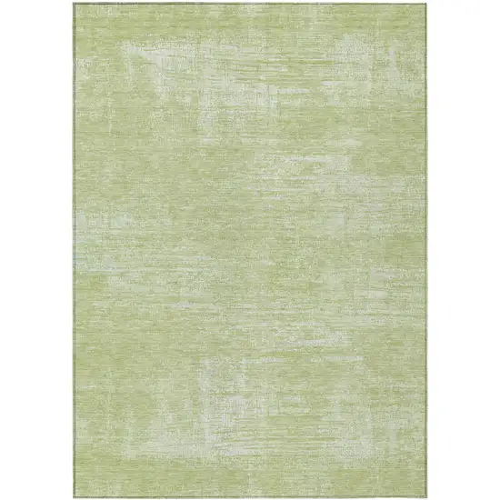 Sage Artichoke Green And Mint Green Abstract Washable Indoor Outdoor Area Rug Photo 2