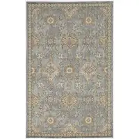 Photo of Sage Green Machine Woven Vintage Traditional Indoor Accent Rug