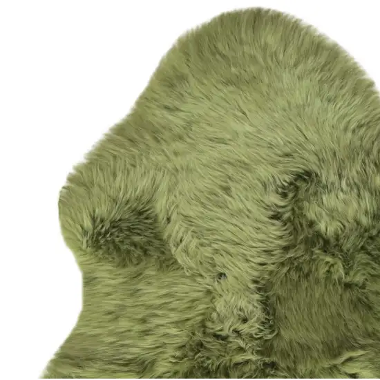 Sage Green New Zealand Natural  Sheepskin Rug Photo 5