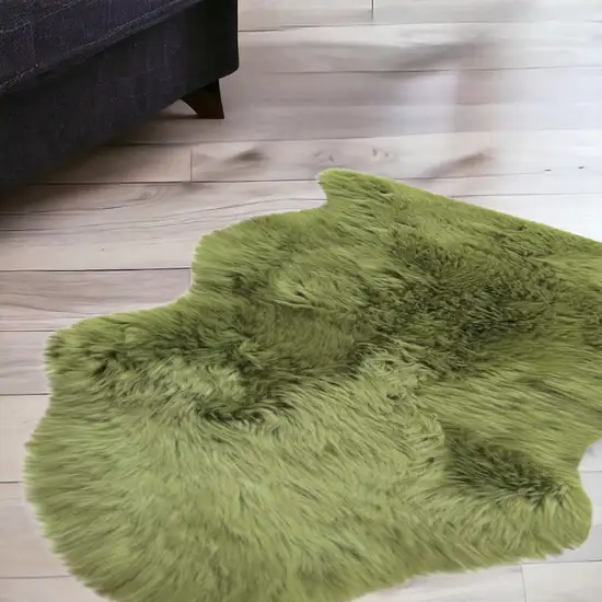 Sage Green New Zealand Natural  Sheepskin Rug Photo 1