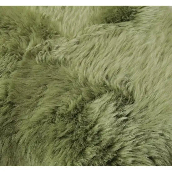 Sage Green New Zealand Natural  Sheepskin Rug Photo 3