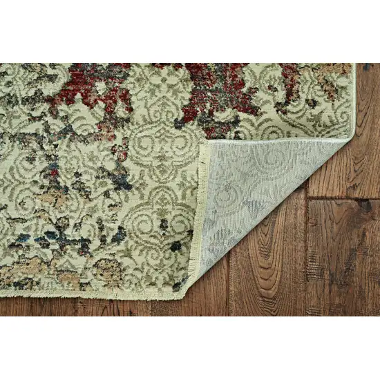 Sage Ivory Weathered Vintage Area Rug Photo 3