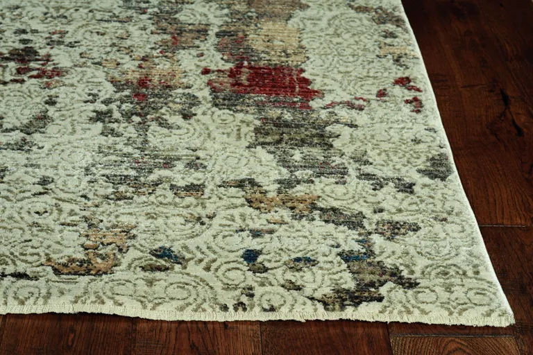 Sage Ivory Weathered Vintage Area Rug Photo 2