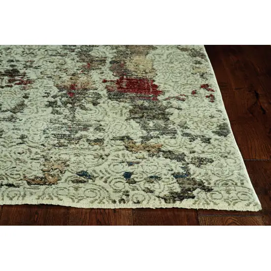 Sage Ivory Weathered Vintage Area Rug Photo 2