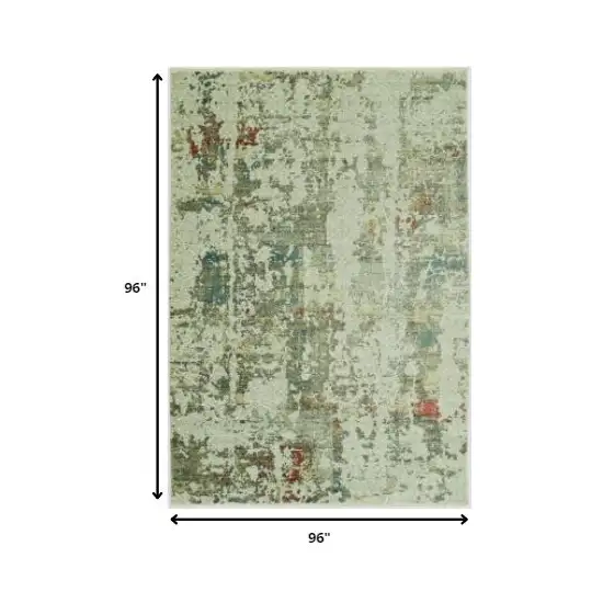 Sage Ivory Weathered Vintage Area Rug Photo 4