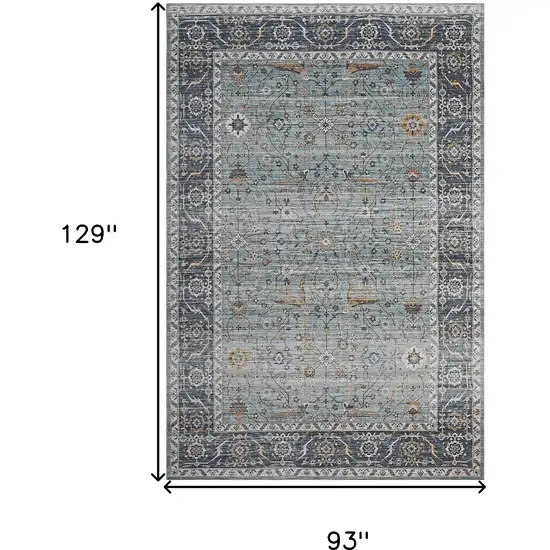 Sage Oriental Stain Resistant Area Rug Photo 4