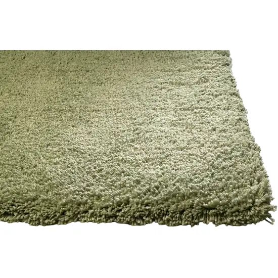 Sage Green Hand Woven Runner Rug Photo 5