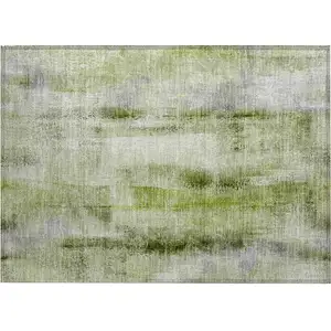 Photo of Sage Washable Non Skid Indoor Outdoor Area Rug