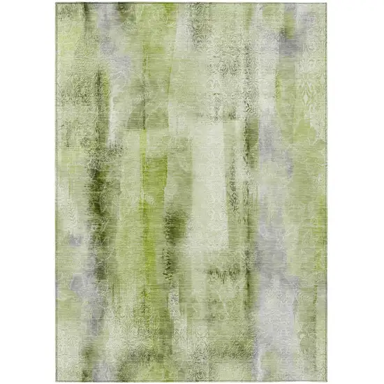 Sage Washable Non Skid Indoor Outdoor Area Rug Photo 2