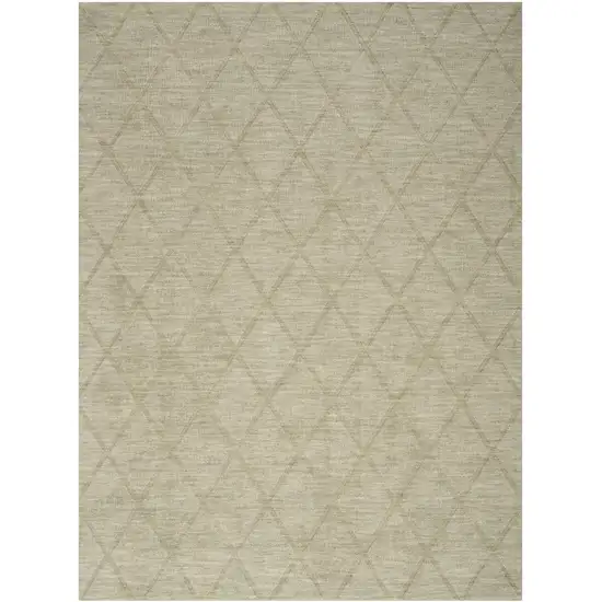 Sage Wool Geometric Area Rug Photo 5