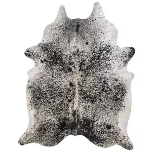 Photo of Salt And Pepper Black And White Cowhide - Area Rug