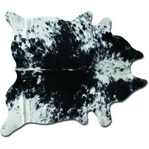 Photo of Salt & Pepper Black White Cowhide - Rug