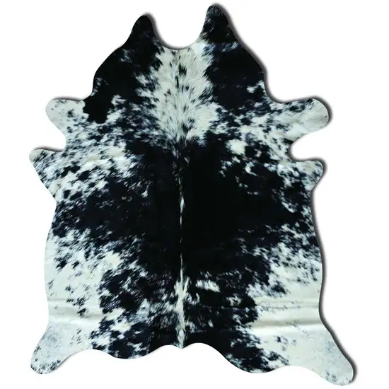 Salt & Pepper Black White Cowhide - Rug Photo 2