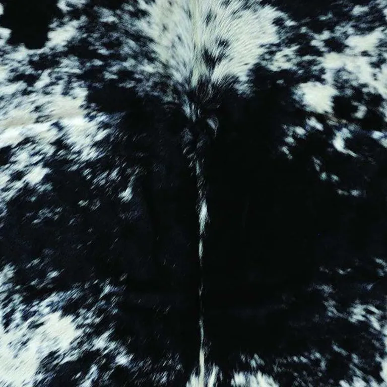 Salt & Pepper Black White Cowhide - Rug Photo 3