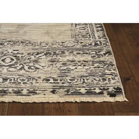 Sand Charcoal Polypropylene Rug Photo 3