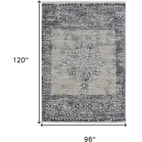 Sand And Charcoal Diamond Area Rug Photo 3