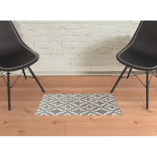 Sand Moroccan Machine Tufted Area Rug With UV Protection Photo 3