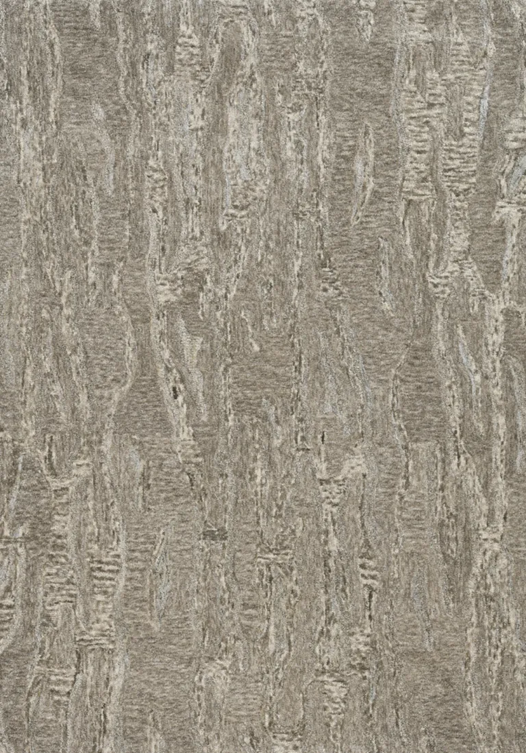 Sand Plain Wool Indoor Area Rug with Viscose Highlights Photo 1