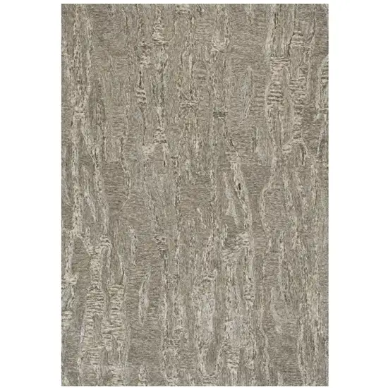 Sand Plain Wool Indoor Area Rug With Viscose Highlights Photo 2