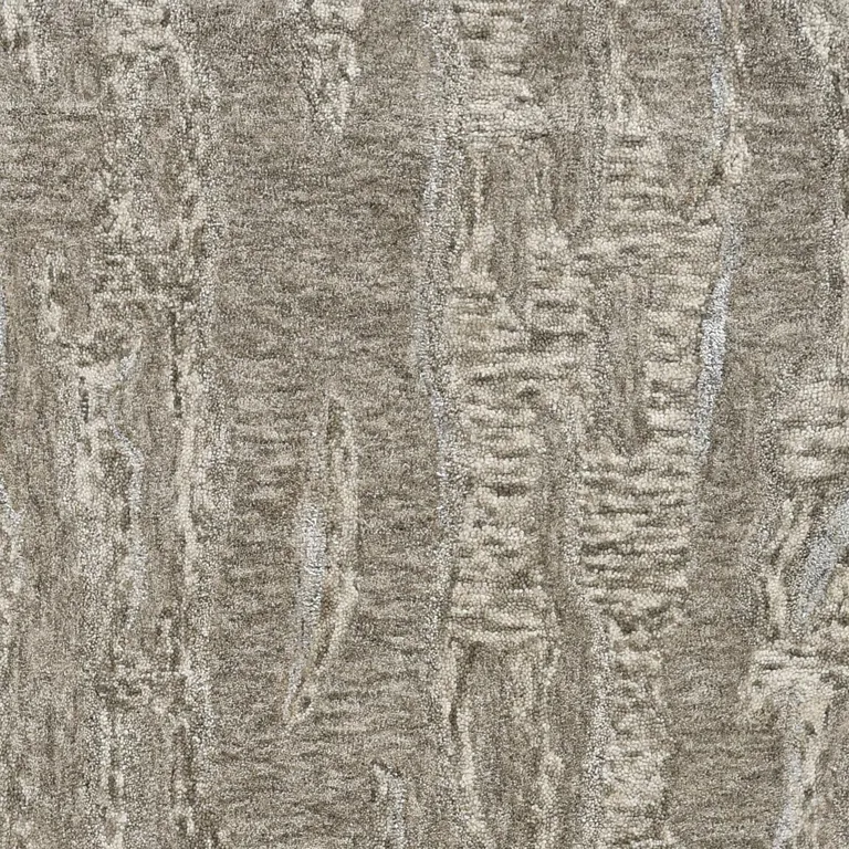 Sand Plain Wool Indoor Area Rug with Viscose Highlights Photo 2