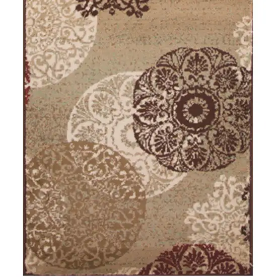 Sand Polypropylene Runner Rug Photo 2