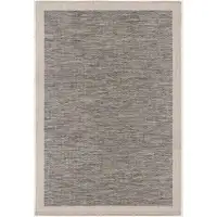 Photo of Sand and Gray Distressed Border Area Rug