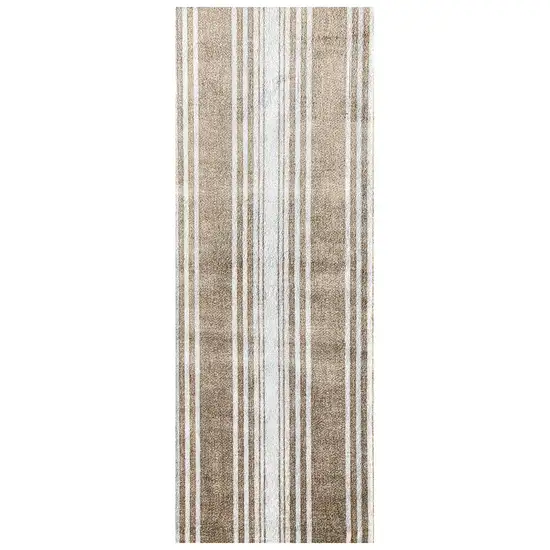 2' x 6' Sandy Shores Regatta Stripe Washable Runner Rug Photo 1