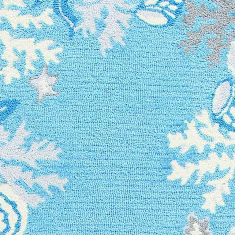 Sea Blue Costal Runner Rug Photo 3