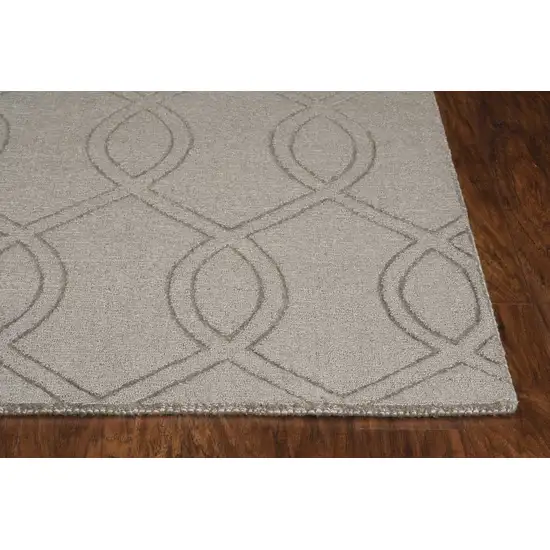 Seafoam Green Hand Hooked Sea Shells Indoor Area Rug Photo 4