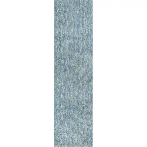 Photo of Seafoam Heather Indoor Shag Runner Rug