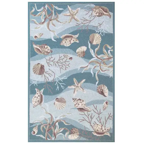 90 X 114 Seafoam Polyester Rug Photo 2