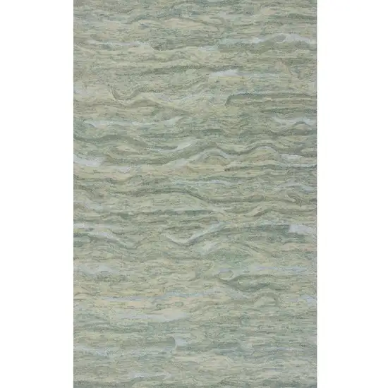 102 X 138 Seafoam Wool Or Viscose Rug Photo 2