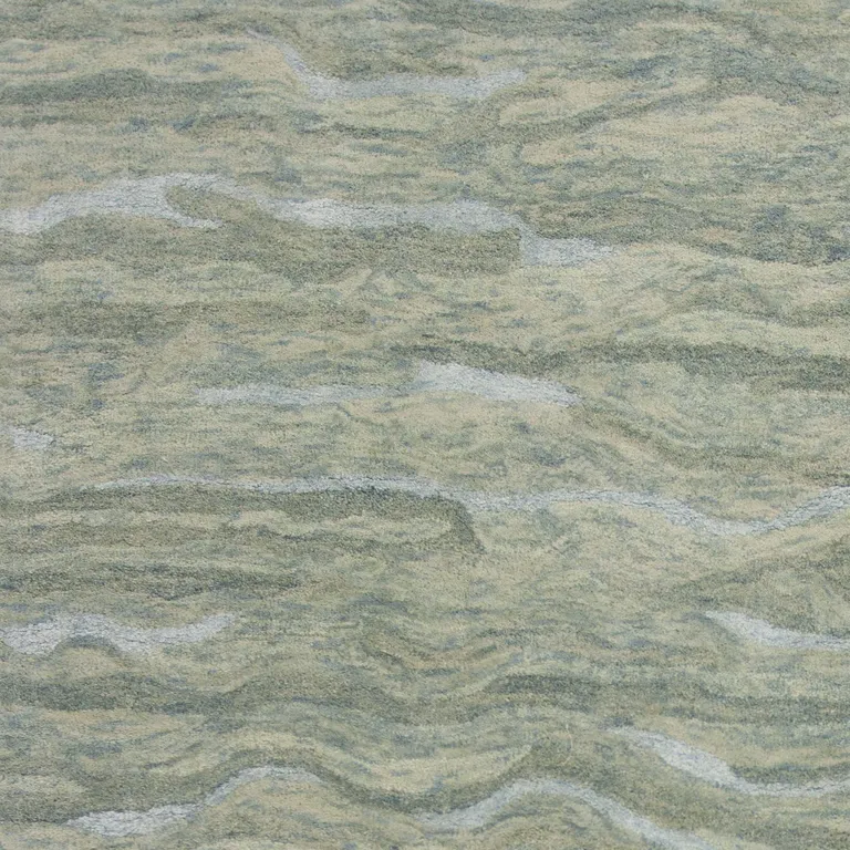 Seafoam Wool or Viscose Rug Photo 2