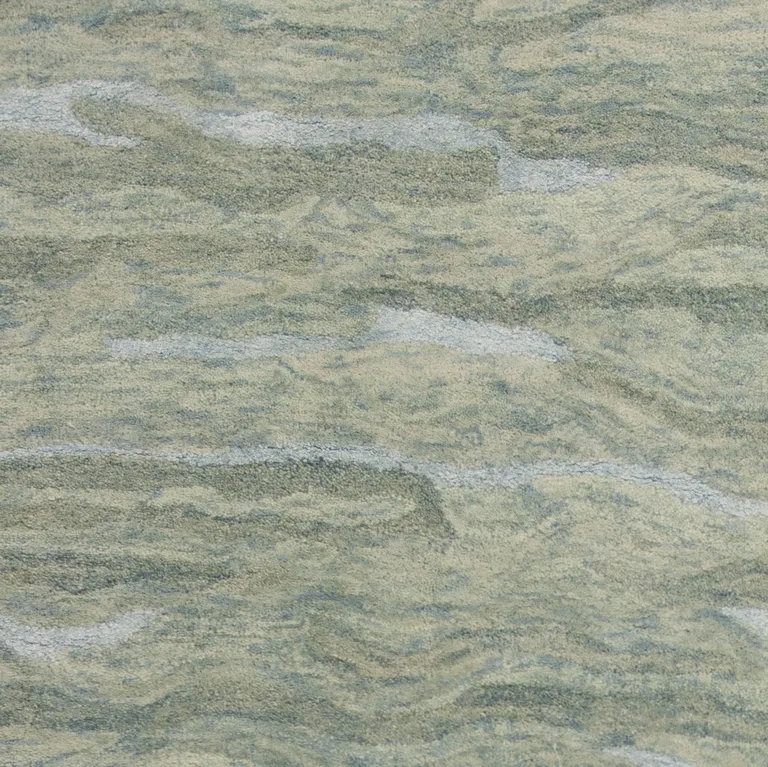 Seafoam Wool or Viscose Rug Photo 1