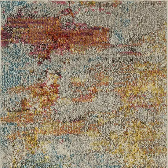 Sealife Abstract Power Loom Non Skid Area Rug Photo 4