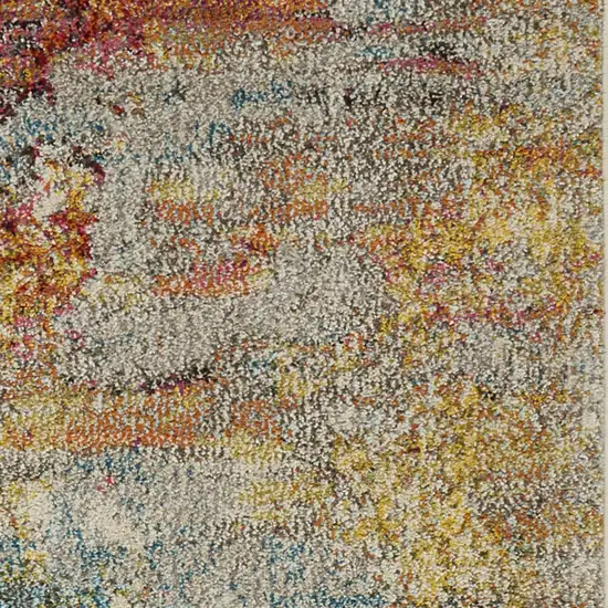 Sealife Abstract Power Loom Non Skid Area Rug Photo 3