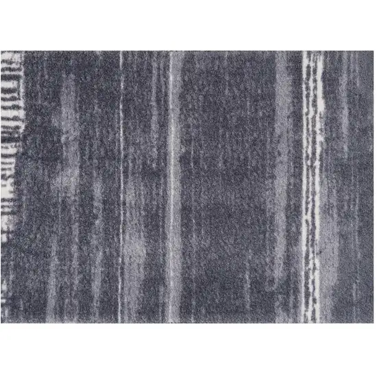 Shades of Gray Brushstokes Washable Floor Mat Photo 2