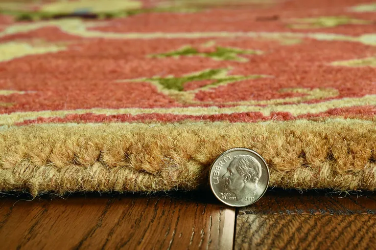 Sienna Orange Hand Tufted Traditional Round Indoor Area Rug Photo 2