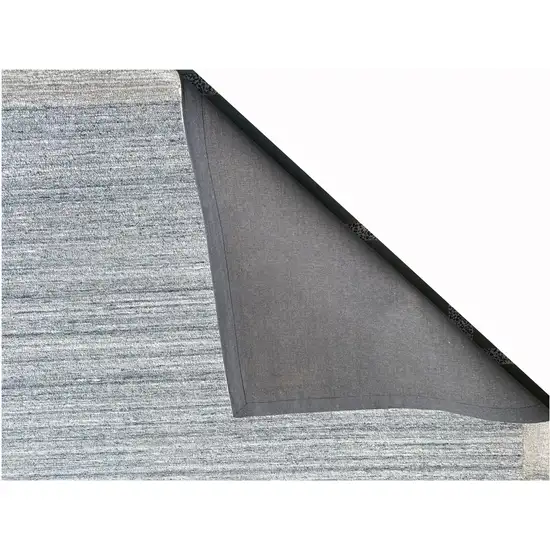 Silver Abstract Hand Tufted Non Skid Area Rug Photo 6