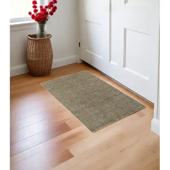 Blue and Silver Geometric Power Loom Area Rug Photo 1