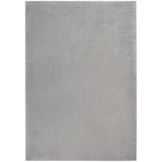 Silver Grey Non Skid Indoor Outdoor Area Rug Photo 2