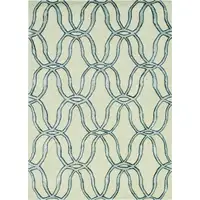 Photo of Silver Ivory Hand Tufted Vermicular Indoor Runner Rug